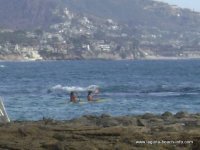 Kayakers at Fishermans Cove, Laguna Beach, California