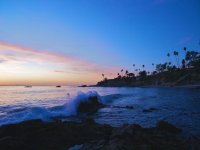 Main Beach at Sunset in Laguna Beach, Orange County, California