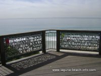 Brown's Park stained glass fence art overlook, Laguna Beach Parks