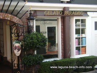 Gelato Paradiso, Italian Ice Cream Treats, Laguna Beach Shops, California