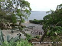 Picnic Tables overlooking the ocean, Heisler Park Laguna Beach