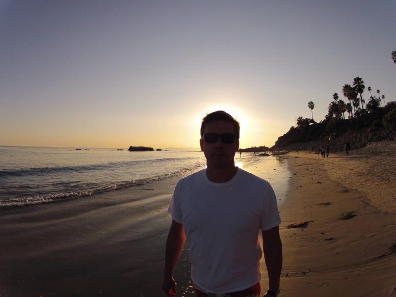 Chris Bonomo at Main Beach, Laguna Beach, Orange County, California