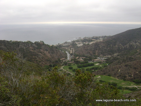 Aliso Golf Course from St Tropez Trail: Laguna Beach Hiking Trail