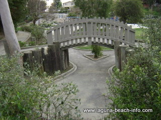 Childrens and kids playground bridge at Bluebird Park, Laguna Beach Parks