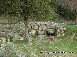 Childrens play tunnel at Bluebird Park, Laguna Beach Parks