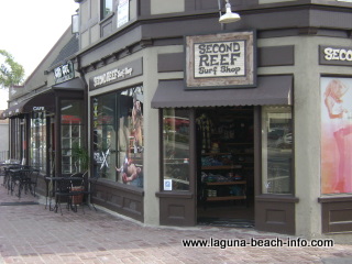 Second Reef Surf Shop, Laguna Beach Shops, bathings suits wetsuits, California