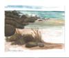 The Rocky Cove<br>Watercolor Painting by Karen Styron Stone