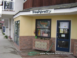 trash pretty vintage clothing store art gallery, laguna beach shops